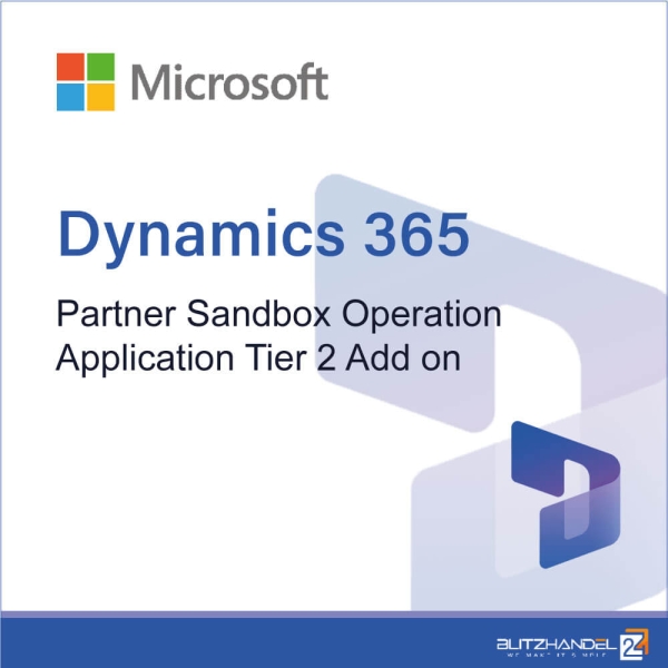 Dynamics 365 Partner Sandbox Operation Application Tier 2 Add on