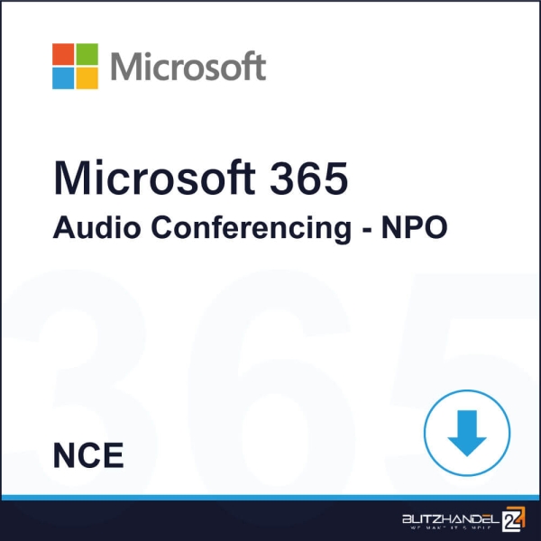 Microsoft 365 Audio Conferencing - NPO (NCE)