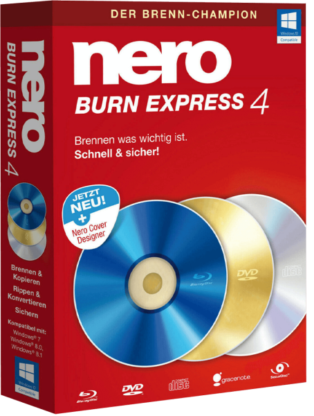 Nero Burn Express 4, 1 User, Win