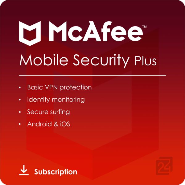 McAfee Mobile Security Plus VPN [Unlimited Device, 1 Years]