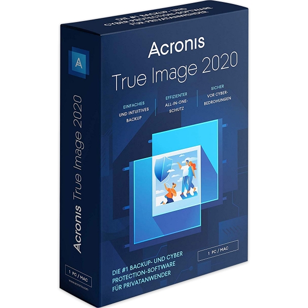 Acronis True Image 2020 Standard, PC/MAC, licencia permanente, descargar