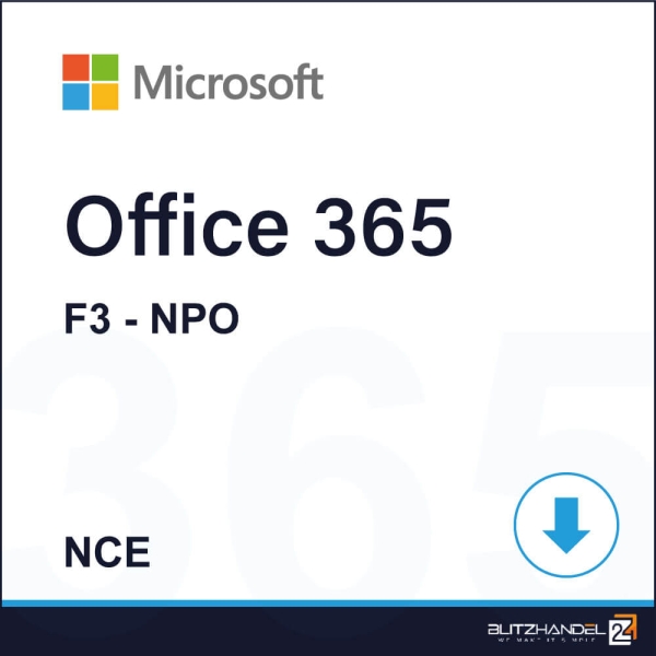 Microsoft Office 365 F3 - NPO (NCE)