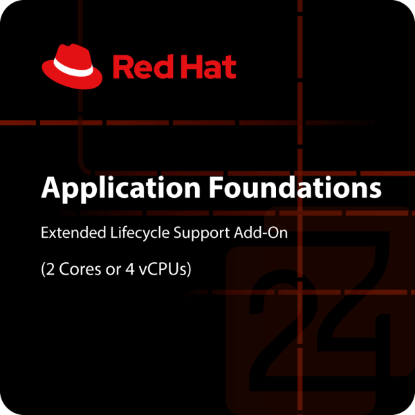 Red Hat Application Foundations, Extended Lifecycle Support Add-On (2 Cores or 4 vCPUs)