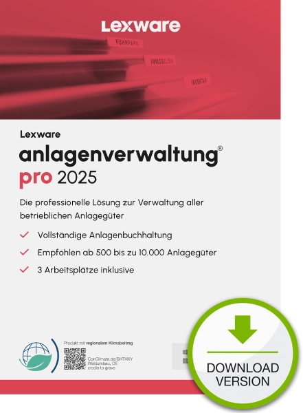 Lexware Anlagenverwaltung pro 2025