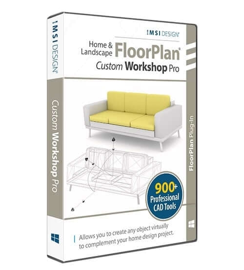 Custom WorkShop Pro plug-in for Floorplan 2022 Home & Landscape Pro