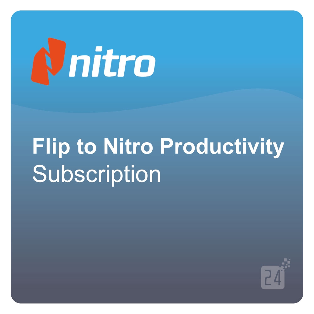 Nitro Flip to Nitro Productivity Subscription ML ESD 1 Year 20 - 99 User(s)