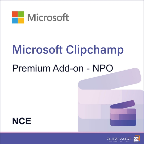 Microsoft Clipchamp Premium Add-on - NPO (NCE)
