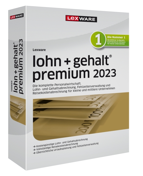 Lexware Lohn + Gehalt Premium, 365 Tage Laufzeit, Download