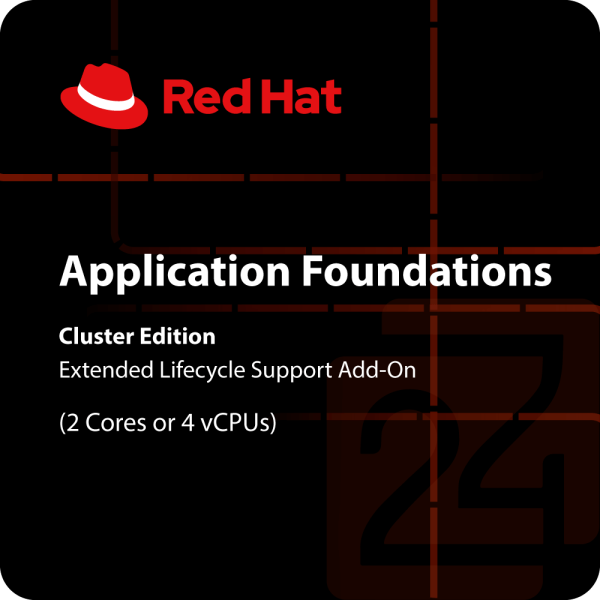 Red Hat Application Foundations, Cluster Edition, Extended Lifecycle Support Add-On, (2 Cores or 4 vCPUs)