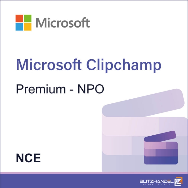 Microsoft Clipchamp Premium - NPO (NCE)