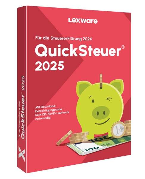 Lexware QuickSteuer 2025, für die Steuererklärung 2024