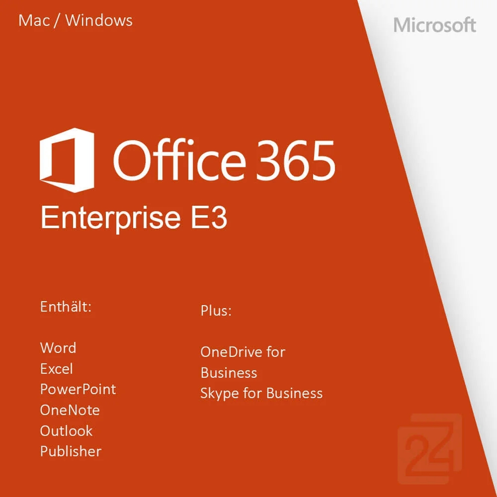 Microsoft Office 365 Enterprise E3 da 1 Utente/i
