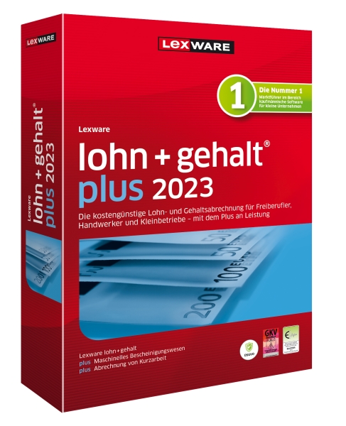 Lexware Lohn + Gehalt Plus, 365 Tage Laufzeit, Download