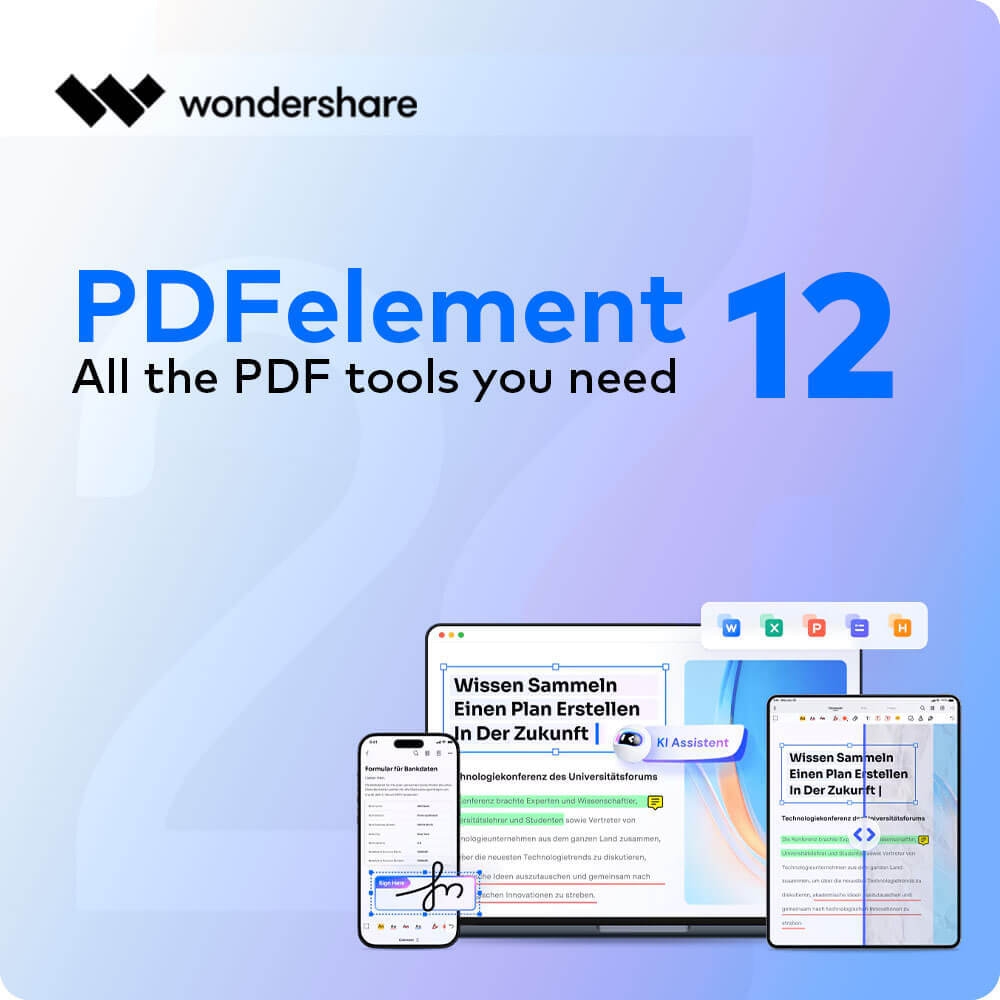 Wondershare PDF Element 12 Mac OS