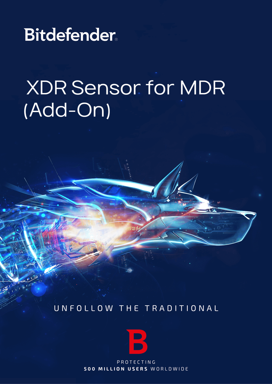 Bitdefender XDR Sensor for MDR Add-On Identity 2 Years 500 - 999 User