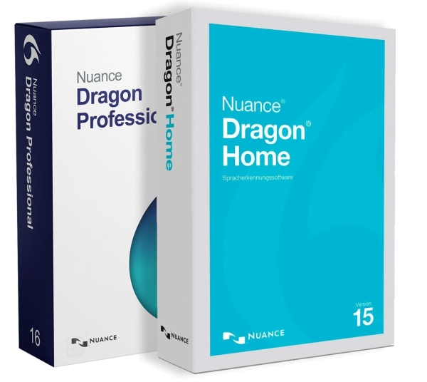 Nuance Dragon Professional Individual 16 Upgrade und Dragon Home 15