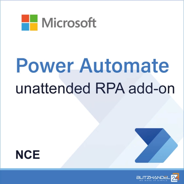 Microsoft Power Automate unattended RPA add-on (NCE)